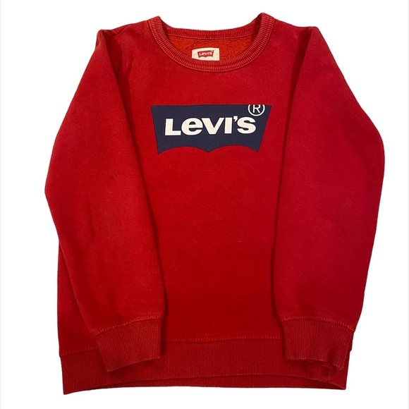 Youth retro unisex Levi’s logo sweater size L - Picture 1 of 3